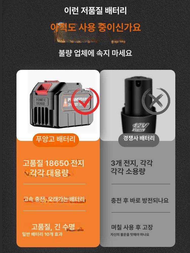 전기 소형 잔디깍기 잔디깍는 전기잔디깍기 전동가위 정원 139998TV 충전+합금 SK9 - 상세 이미지 3