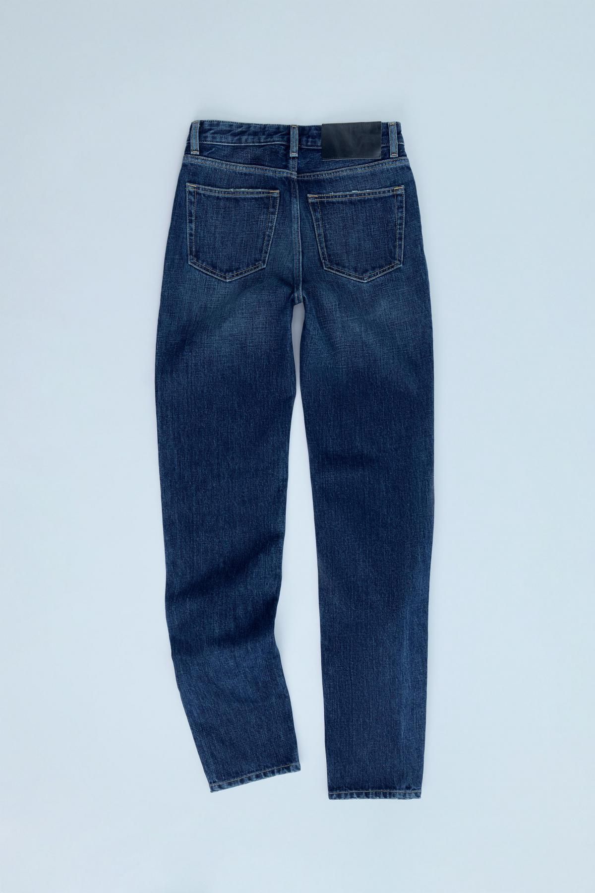 자라 트렌디 하이웨이스트 슬림핏 데님 청바지 6688/901 NAVY BLUE - 상세 이미지 4