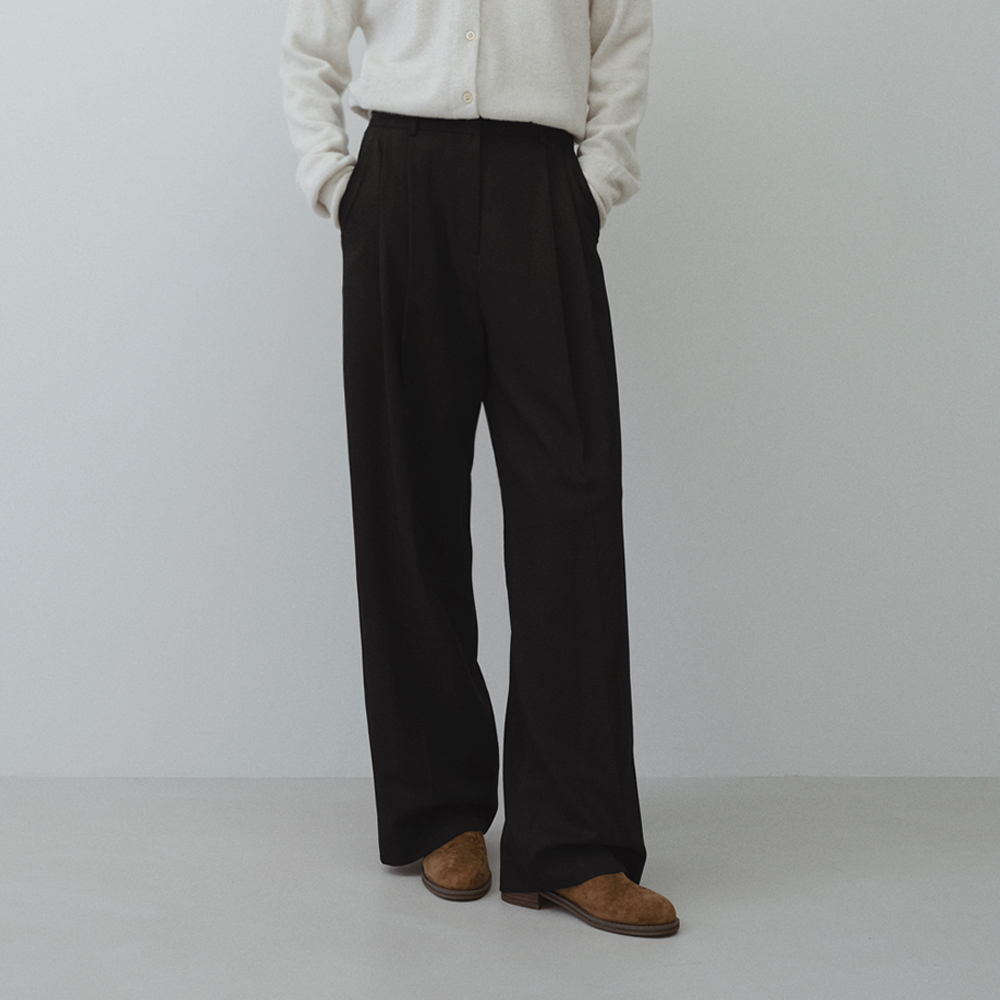 [블루브릭] Poster slacks (black) - 상품 이미지