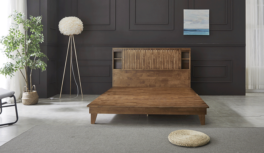 원목 침대 프레임 서랍형 수납 호텔침대 퀸 슈퍼싱글 킹 이오스