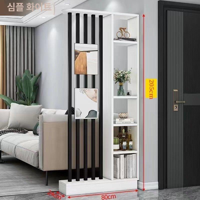 원목 수납형 파티션 가벽 공간분리 인테리어 칸막이 선반 길이 160 높이 24 F - 상세 이미지 3