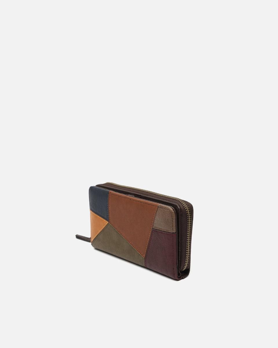 미사코 멀티컬러 패치워크 코인 포켓 장지갑 Popu-5100468100016 MULTICOLOR - 상세 이미지 2