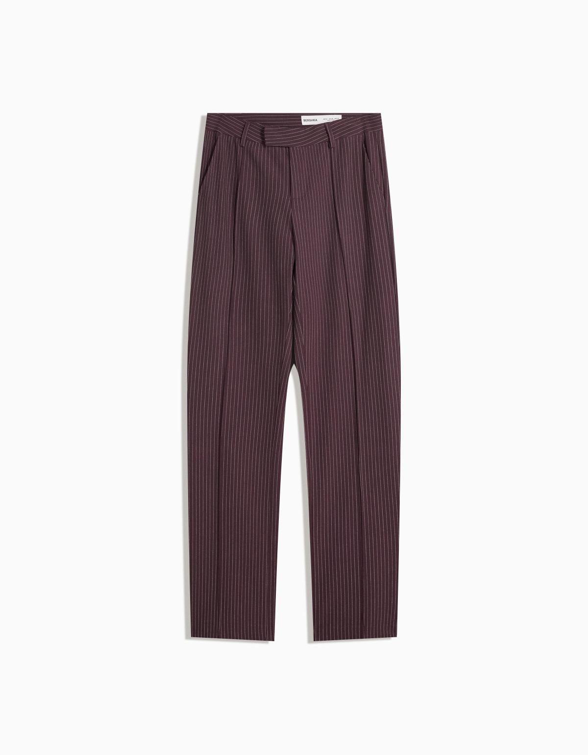 버쉬카 테일러드 슬림핏 정장 팬츠 5143/172 MAROON - 상세 이미지 5