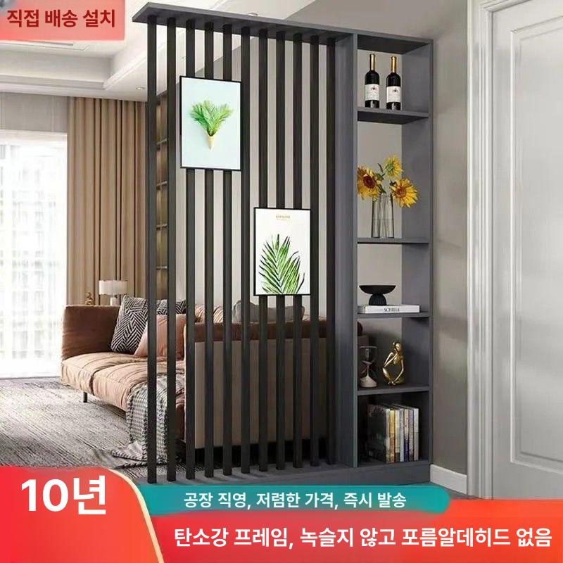 원목 수납형 파티션 가벽 공간분리 인테리어 칸막이 선반 길이 160 높이 24 F - 상세 이미지 2