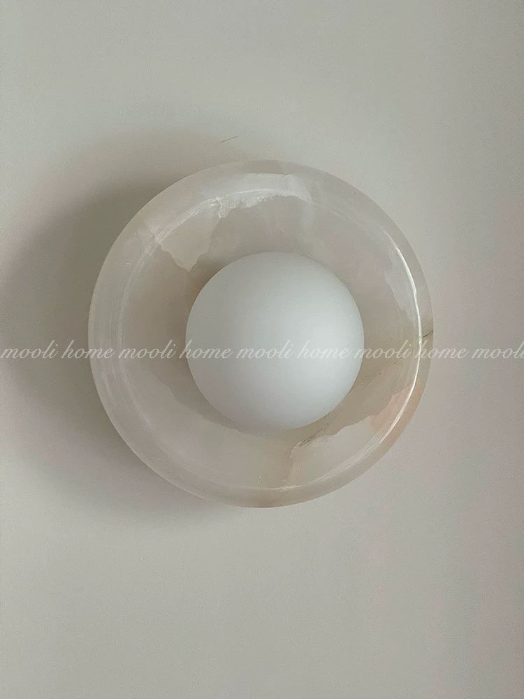 인테리어 벽등 대리석 욕실 무드등 거울등 현관 벽조명 카푸치노 14cm 5W - 상세 이미지 3