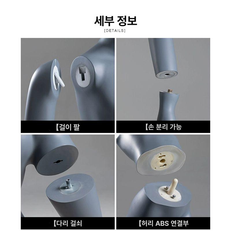 런닝 마네킹 아동복 모델 디피 피팅 축구 마네킨 운동 JR-42 블랙 - 상세 이미지 4