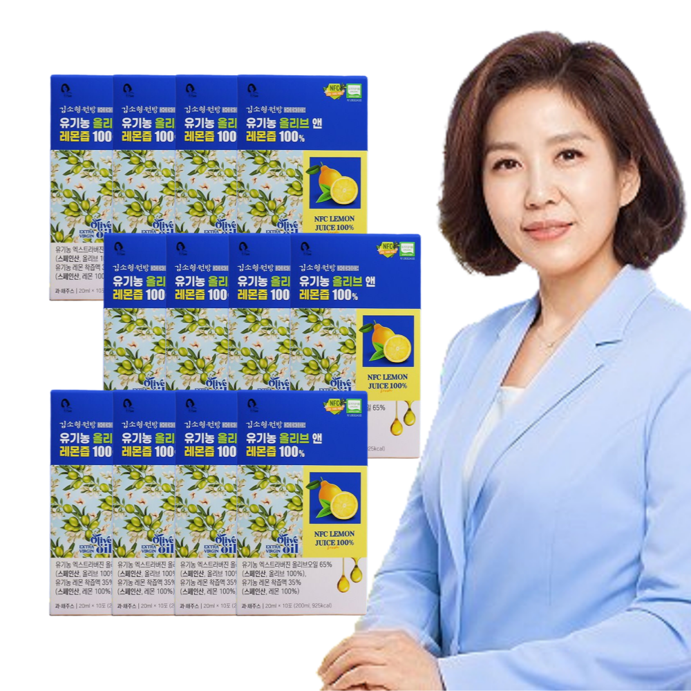 김소형 유기농 올리브오일 레몬즙 스틱 10포, 12개 - 상품 이미지