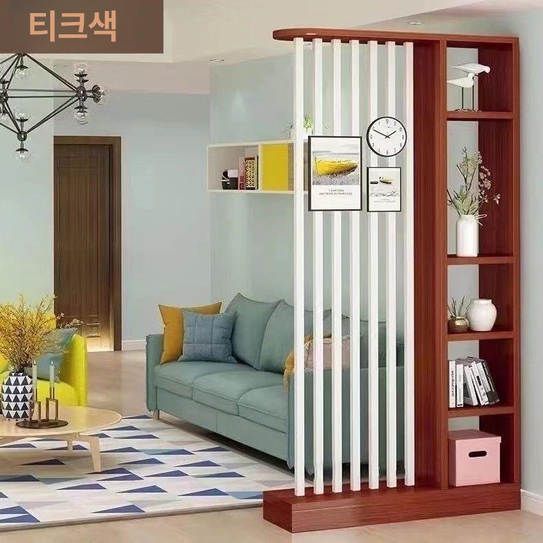 원목 수납형 파티션 가벽 공간분리 인테리어 칸막이 선반 길이 160 높이 24 F - 상세 이미지 5