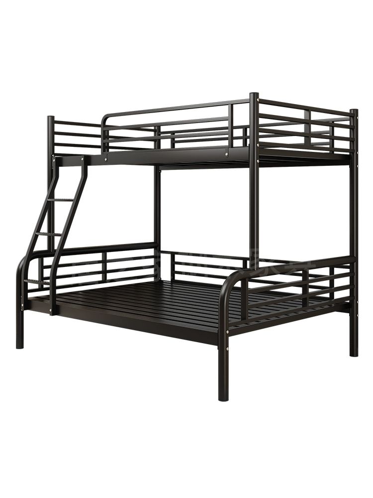 철제 성인 이층침대 기숙사 2층 벙커침대 퀸사이즈 싱글 가드레일 철판 90cm 120cm - 상세 이미지 2