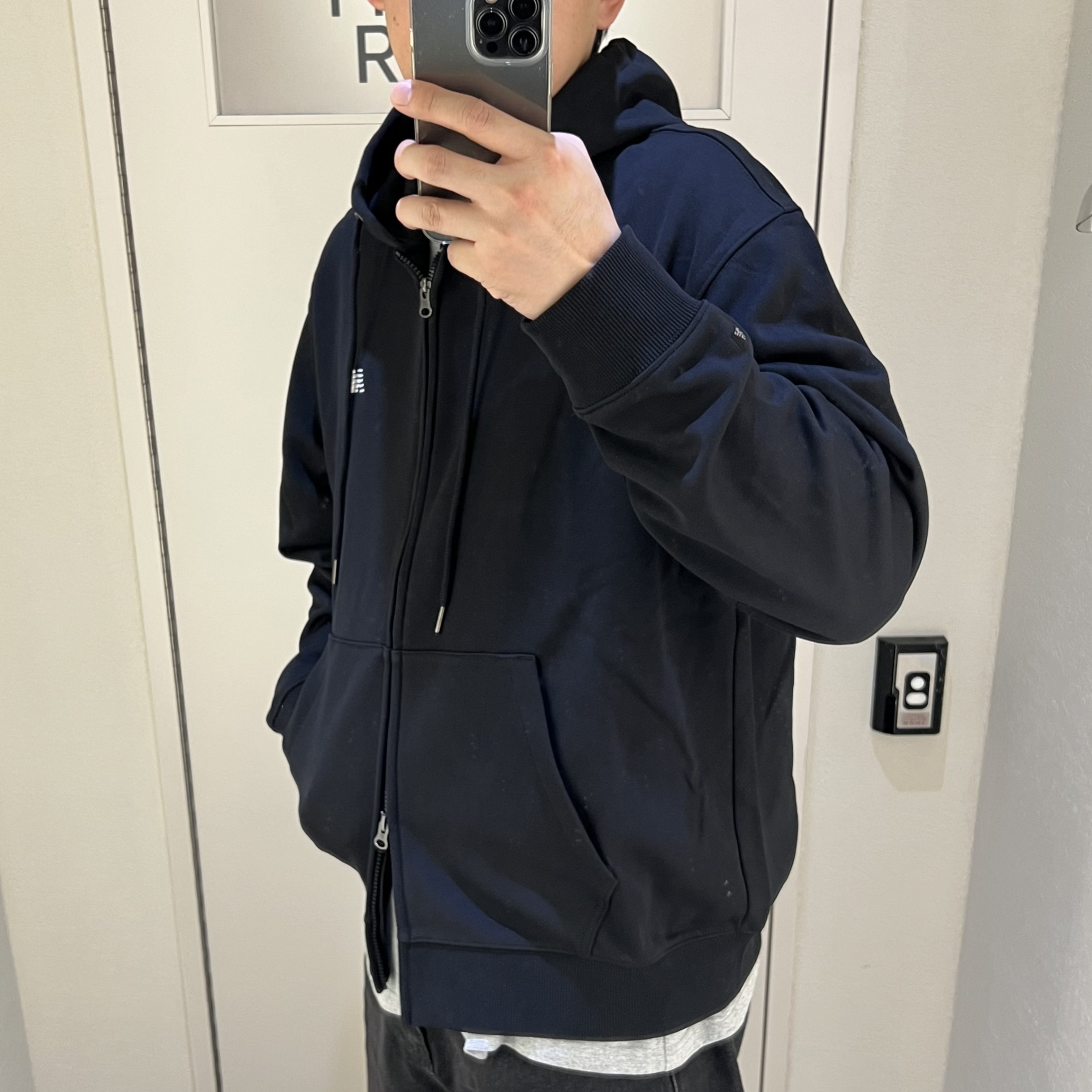 뉴발란스 후드집업 오버핏 투웨이 UNI 트랙 클럽 - 상세 이미지 4