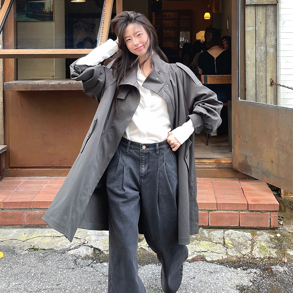 25FW 투턱 와이드 데님