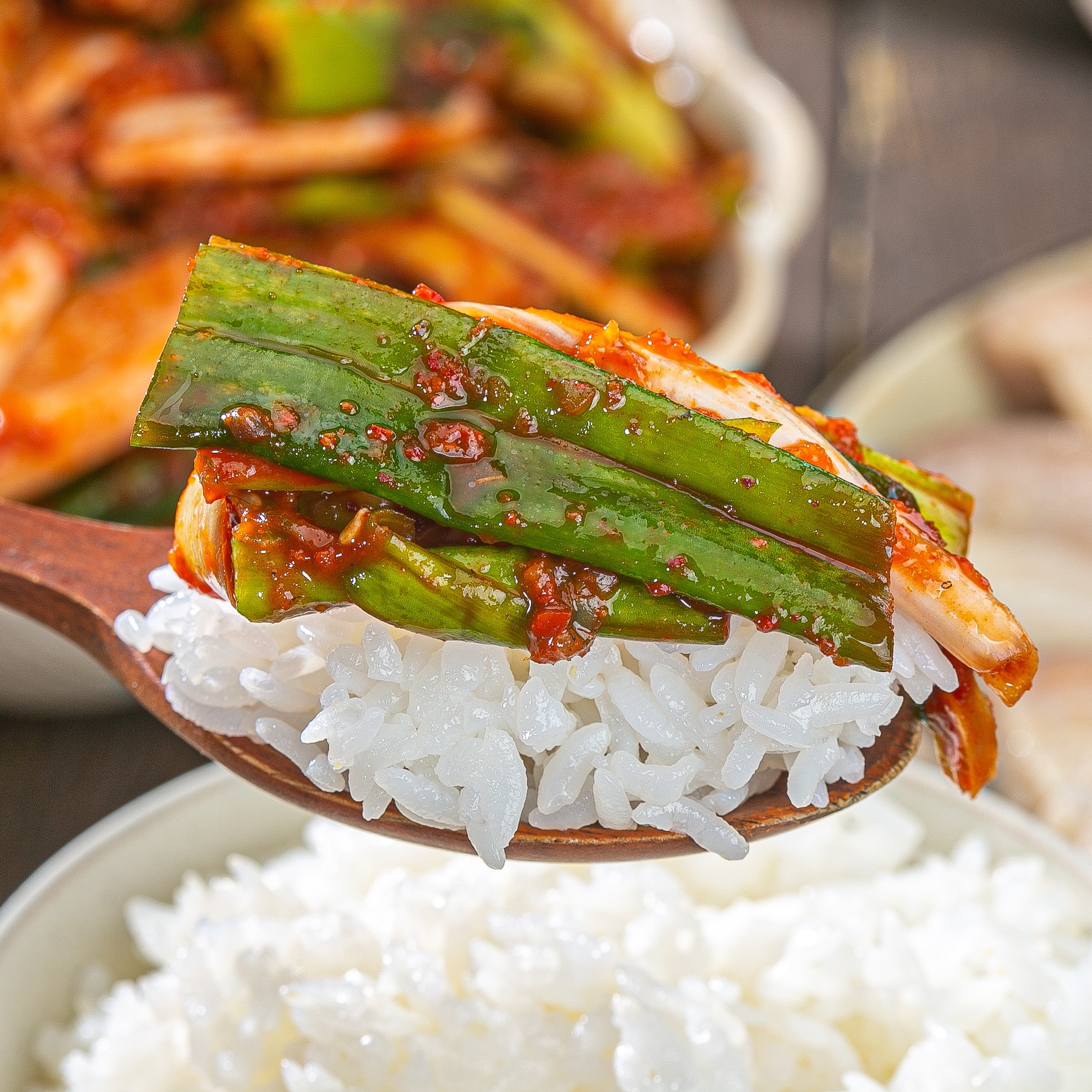 제철밥상 알싸한 진도 대파김치 1kg 이미지 4