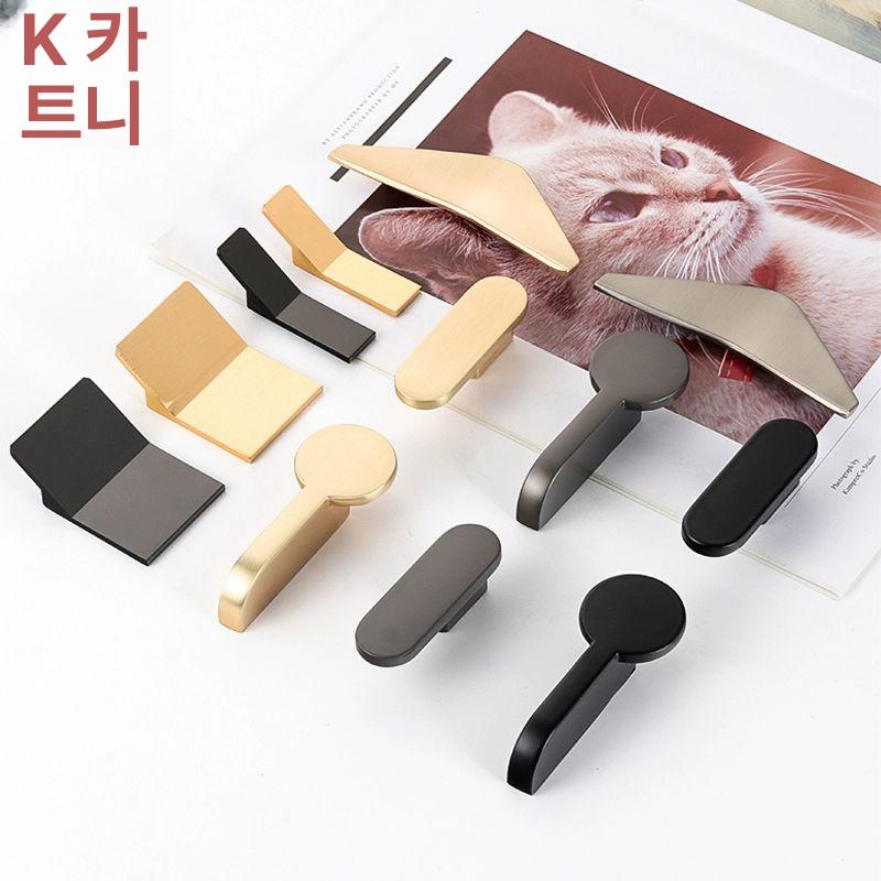 수전 손잡이 호텔 욕실 핸들스틱수전 교 부품 DIY 모텔 A형-브러시드 구리-32mm - 상세 이미지 5