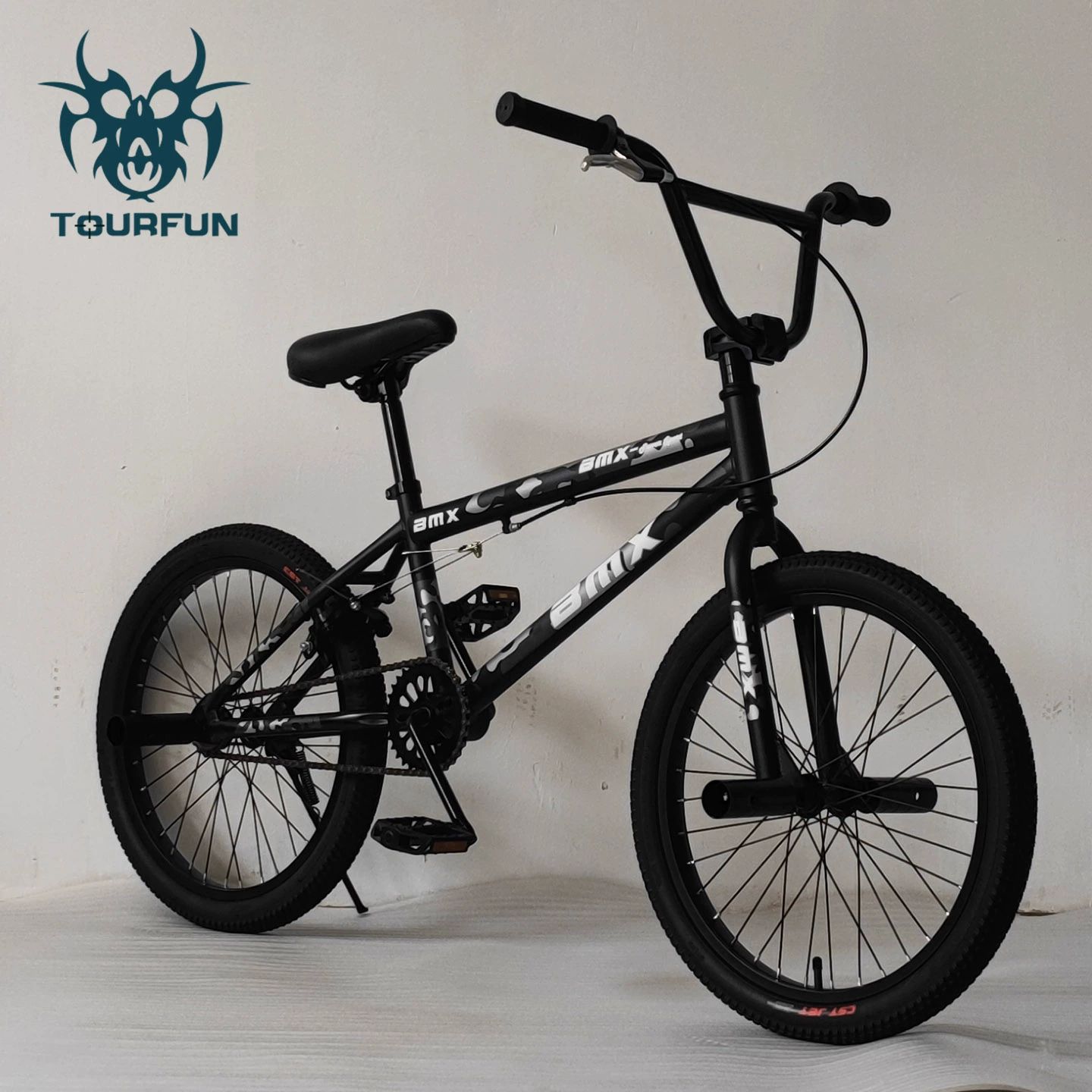 입문용bmx 자전거 익스트림 묘기용 트릭 비엠엑스 경량 bmx자전거 화이트 블루 - 상세 이미지 3