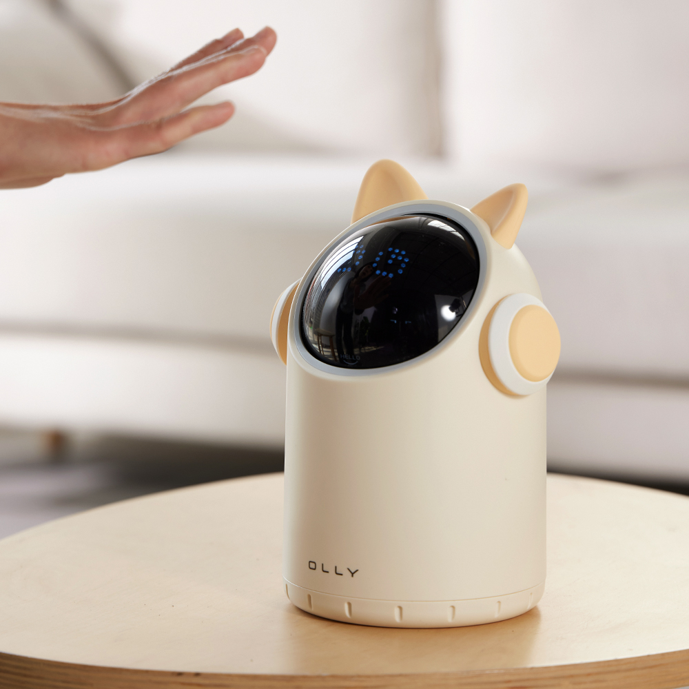 OLLY 올리 센서휴지통 자동쓰레기통 미니휴지통 고양이 OLSB20V 스마트 책상용 2L - 메인 이미지