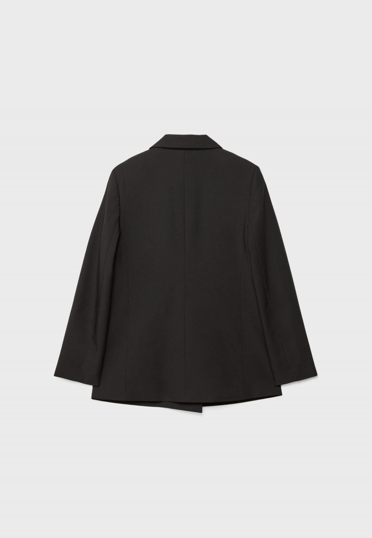 스트라디바리우스 테일러드 더블브레스트 블랙 블레이저 5908/551 BLACK - 상세 이미지 2