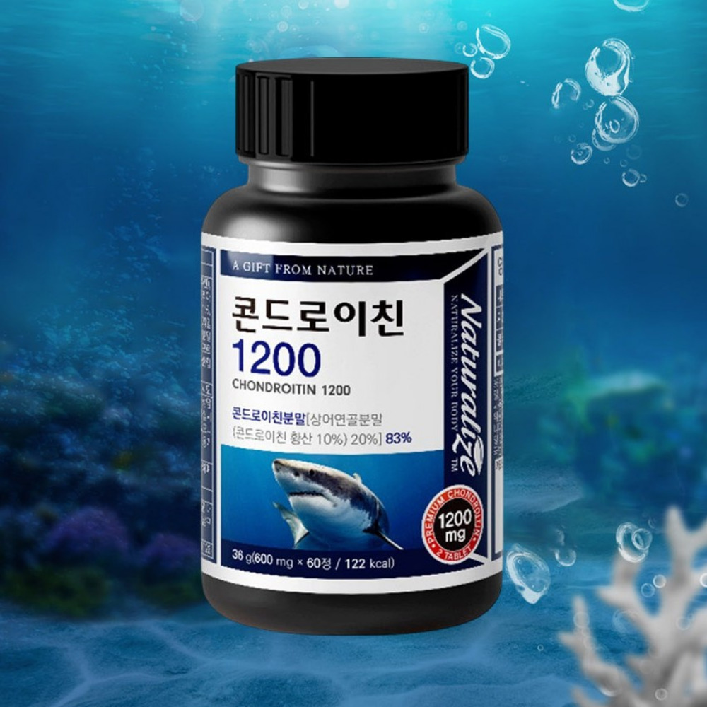 네추럴라이즈 콘드로이친 1200 프리미엄 정 곤드로이친 6형 올인원 60정, 2개 - 상세 이미지 4