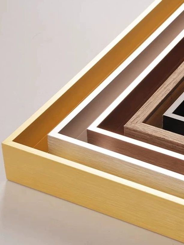 유화 캔버스 액자 액자프레임 알루미늄 골드 틀 티크 색상 2.3cm 이하 두께 내경 00x00cm 화프레임 - 상품 이미지
