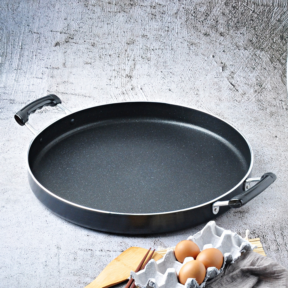 베이직 전판 대형 업소용 닭갈비 팬 판 원형 45cm, 하단만 - 상품 이미지