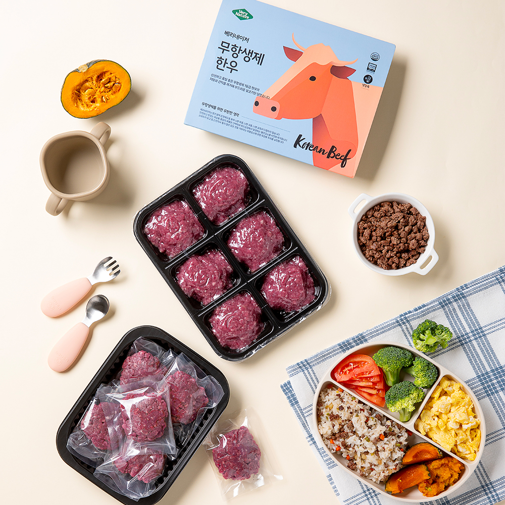 [베네베이비] 무항생제 설도 다짐육 이유식 소고기 1등급 유아식 아기 한우 토핑 300g