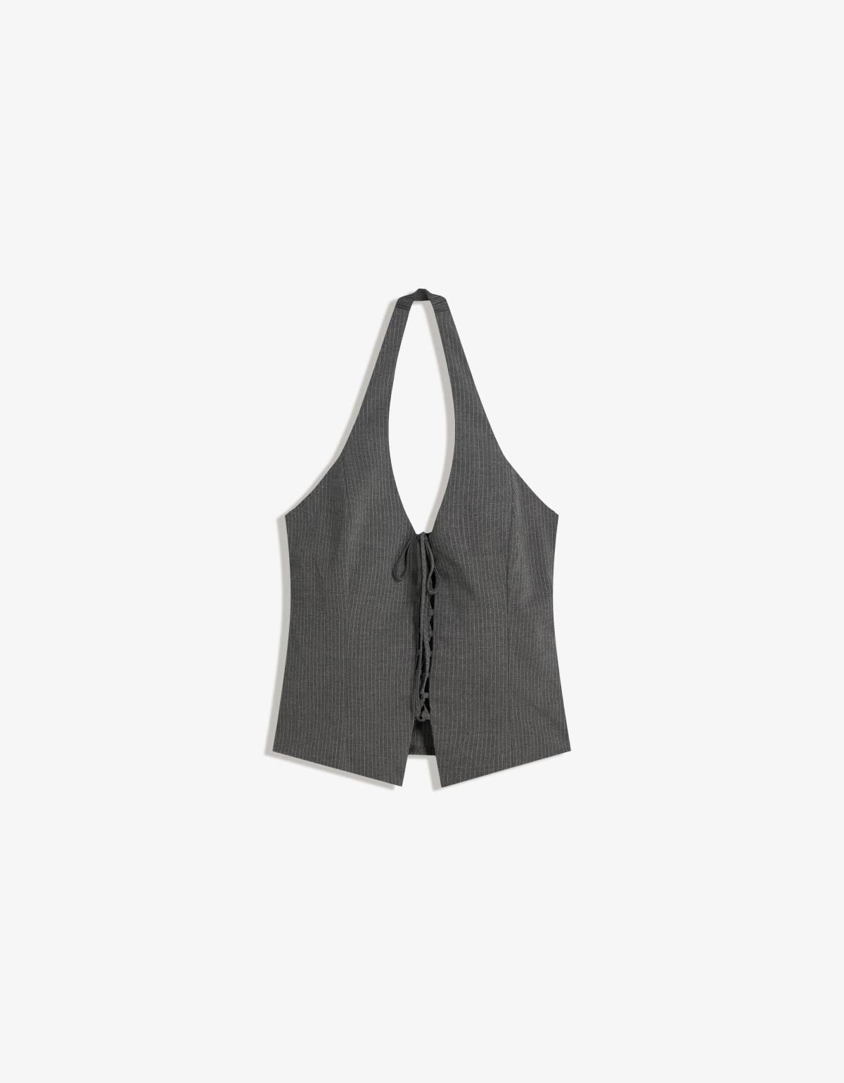 버쉬카 테크니컬 벵갈린 홀터넥 베스트 8813/710 GREY - 상세 이미지 2