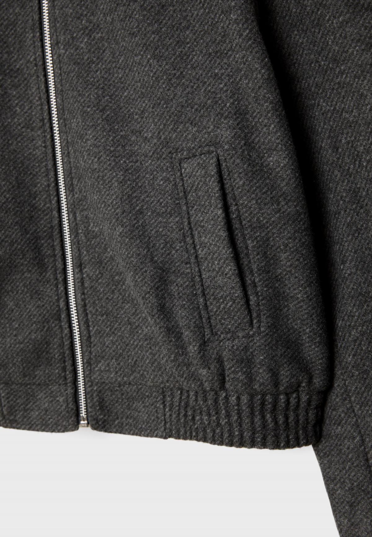 스트라디바리우스 소프트 크롭 테크니컬 봄버 재킷 5708/276 DARK GREY - 상세 이미지 3