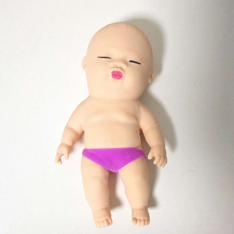 엽기 베이비 말랑이 스퀴시 모래 주물럭 스트레스볼 웃긴선물 힐링 촉감놀이 - 상세 이미지 3