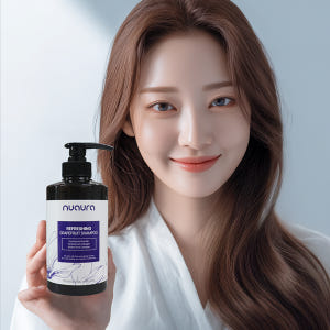 누오라 리프레싱 자몽 샴푸 500ml 염색 손상모 미용실 샴푸 솔직 후기 | 피부 타입별 분석 - 상품 이미지 2