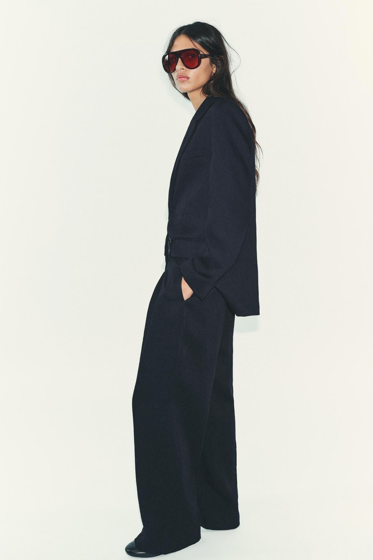 자라 테일러드 스트레이트핏 버튼 블레이저 8372/374 NAVY BLUE - 상세 이미지 5
