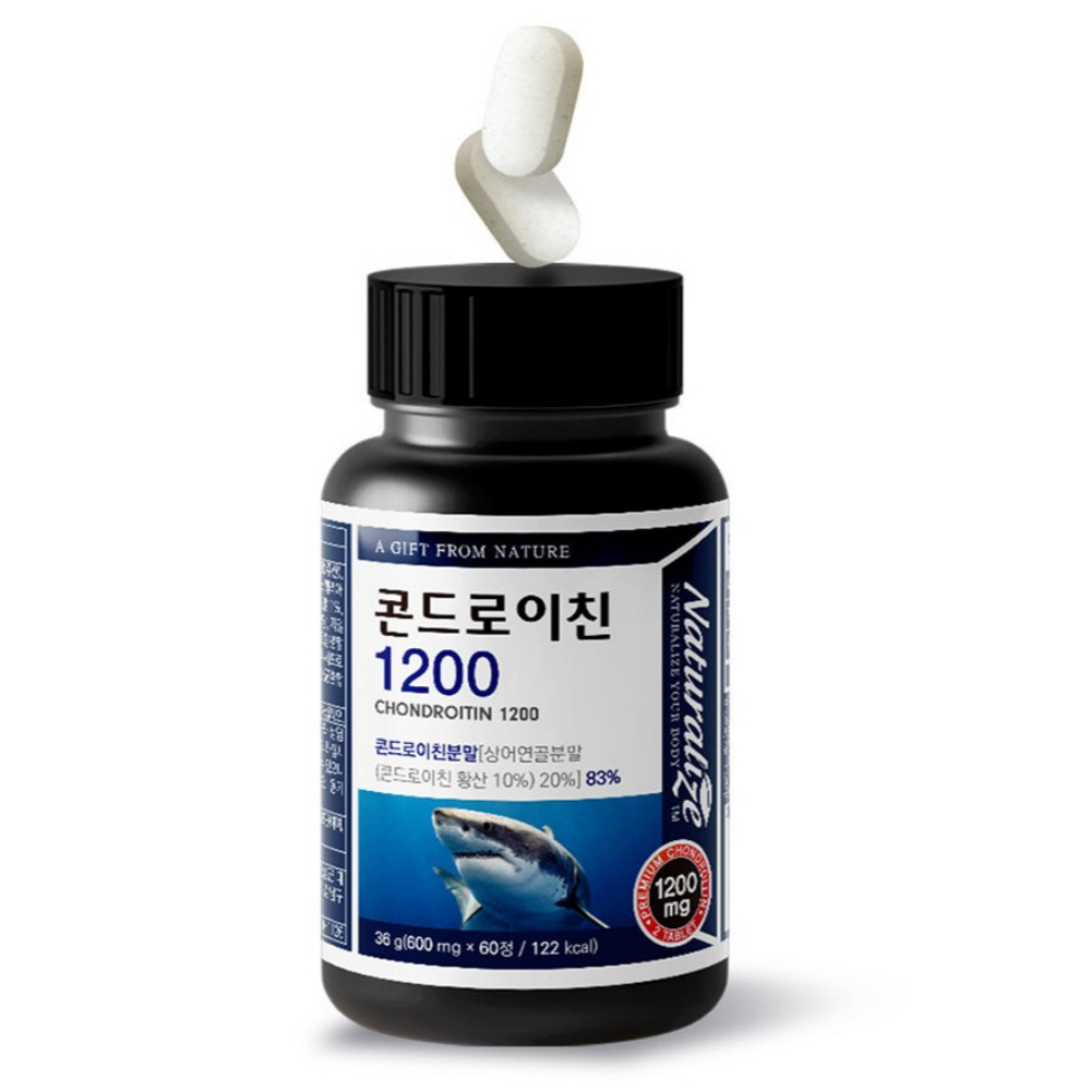네추럴라이즈 콘드로이친 1200 프리미엄 정 곤드로이친 6형 올인원 60정, 2개 - 상세 이미지 5