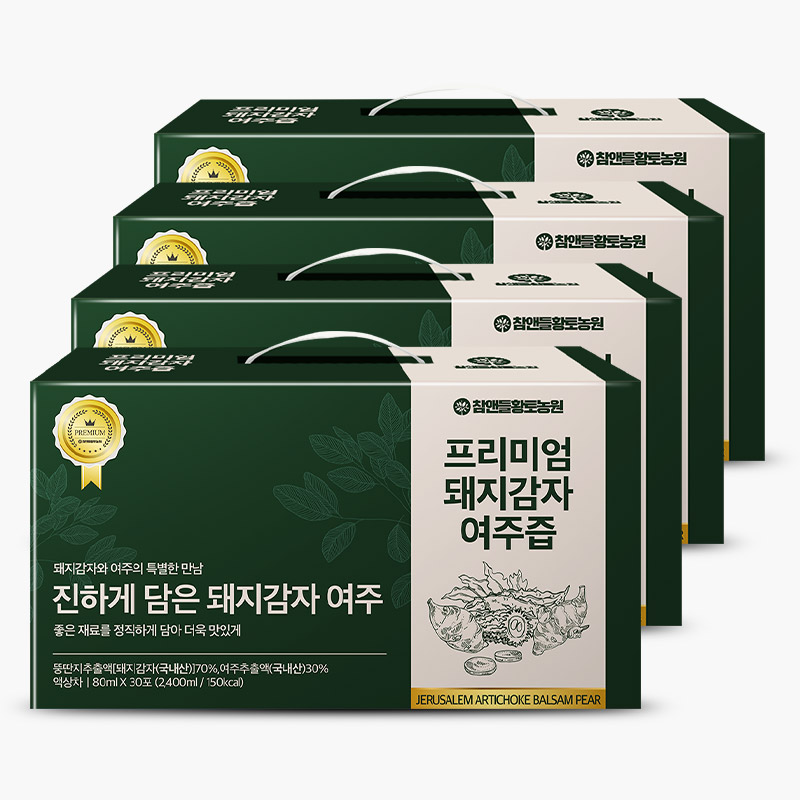 참앤들황토농원 프리미엄 국내산 돼지감자즙 여주즙 30포, 4개 - 메인 이미지