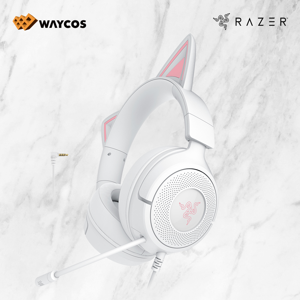 레이저코리아 Razer Kraken Kitty V3 X 유선 게이밍헤드셋 화이트