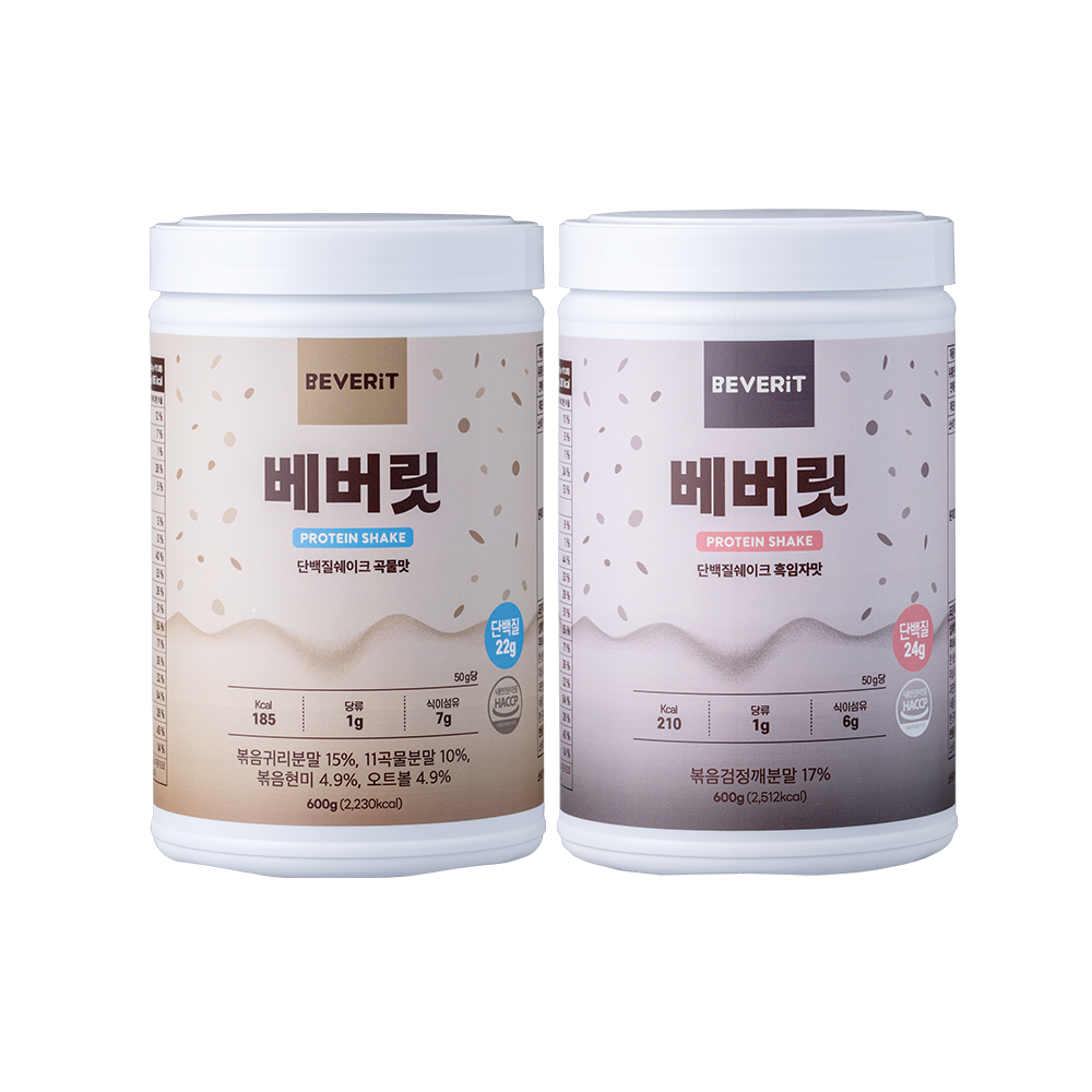 베버릿 단백질 쉐이크 2개 1세트 보충제 중년 프로틴 WPI 다이어트 식사대용 제품 이미지