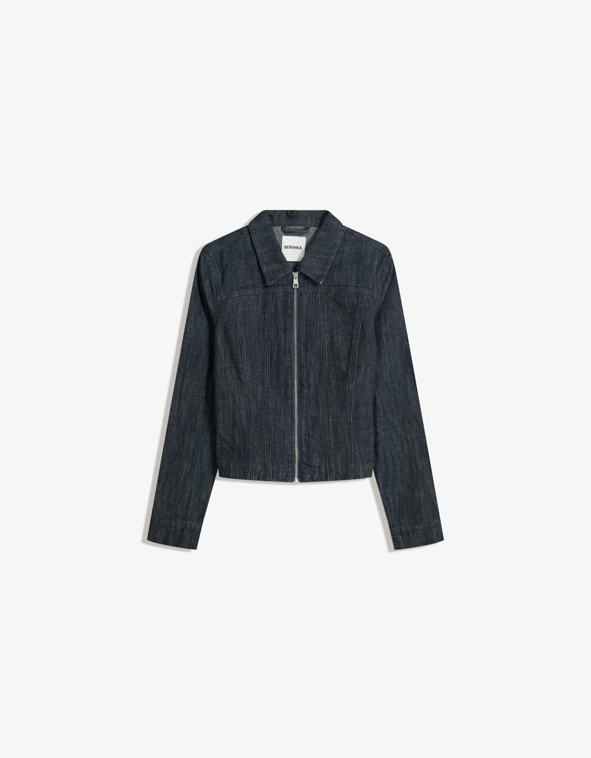 버쉬카 트렌디 데님 집업 재킷 6601/777 NAVY - 상품 이미지