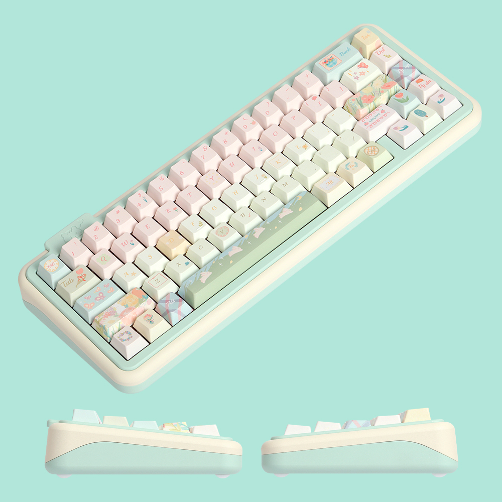 SPM NEKEY LUCK68 풀알루미늄 미니 무선키보드 크림민트, 게이트론 밀크쉐이크, 30g - 상세 이미지 3