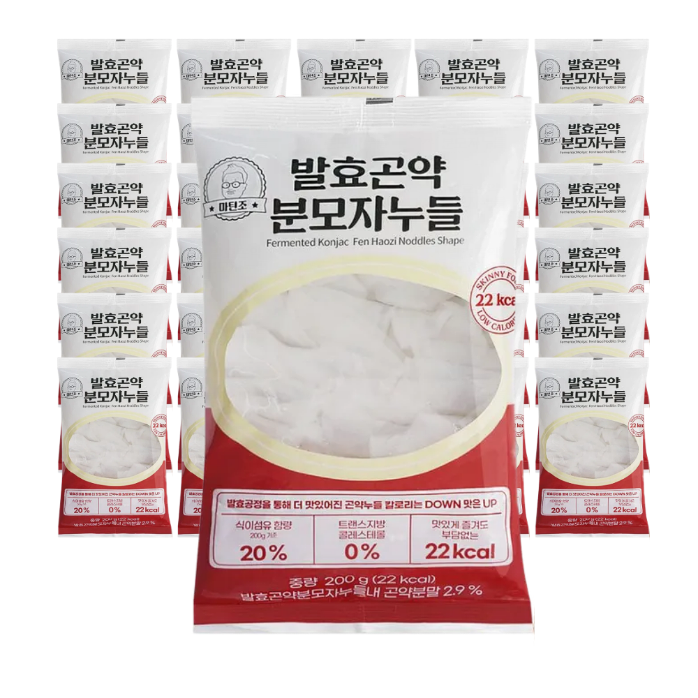 저칼로리 곤약 분모자 누들 넓적 곤약면 마라탕 넙적당면 납작당면 대용 200g, 30개 - 상품 이미지