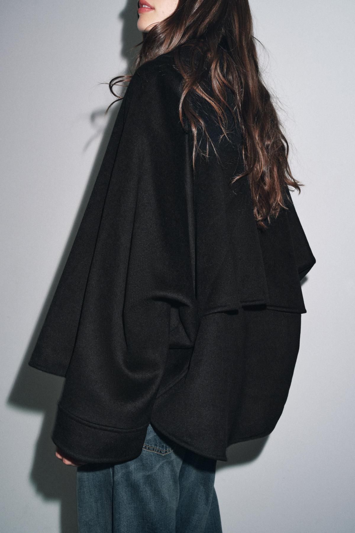 자라 울블렌드 테크니컬 집업 재킷 8491/245 BLACK - 상세 이미지 4