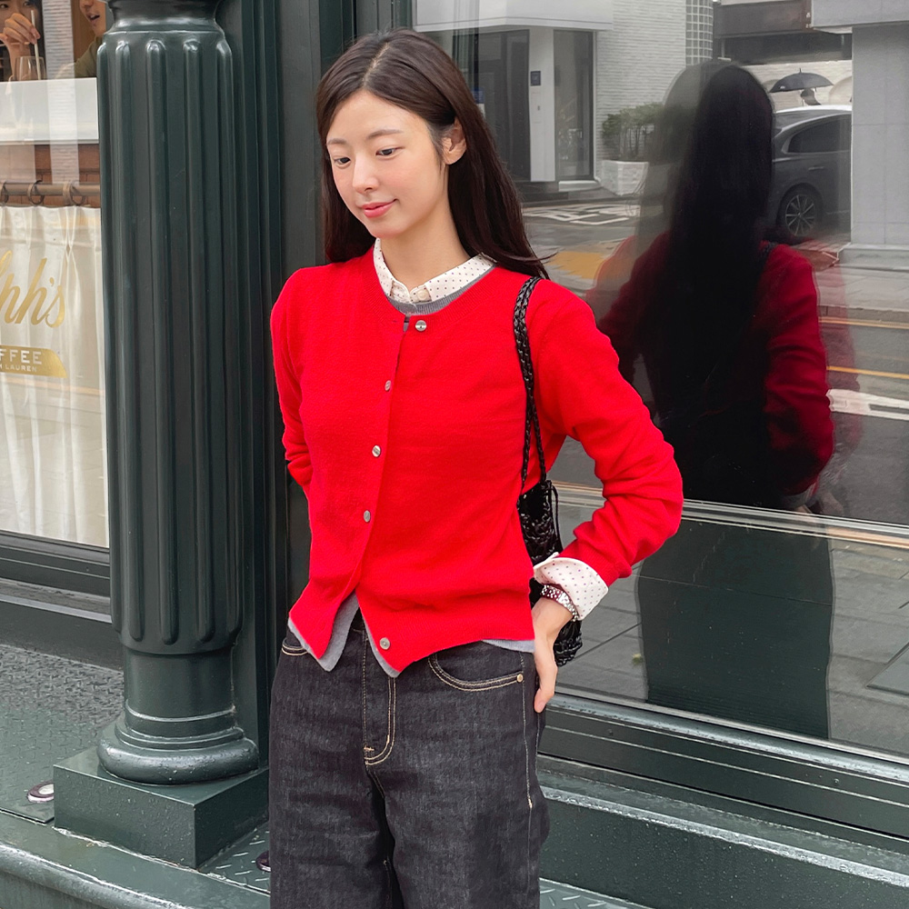 25FW 캐시미어 블렌디드 레이어드 가디건