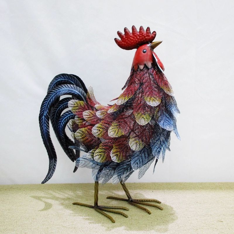 닭 모형 수탉 병아리 봉제 암탉 공예 포토존 소품 장식품 가드닝 수탉 J형 44x18x50cm - 상세 이미지 5