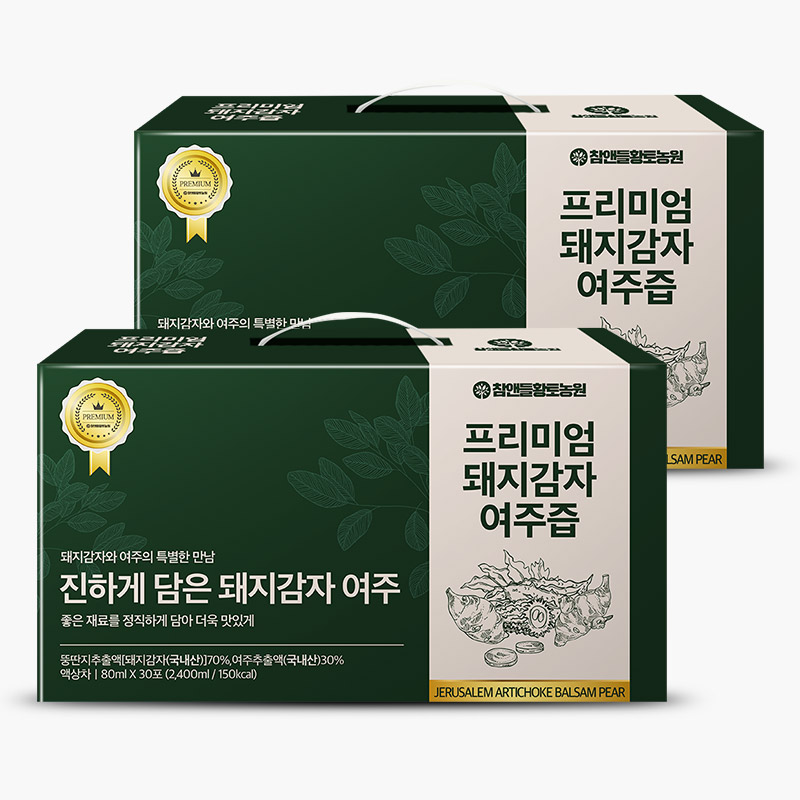 참앤들황토농원 프리미엄 국내산 돼지감자즙 여주즙 30포, 2개 - 메인 이미지