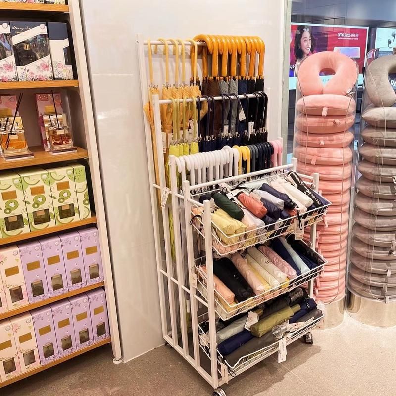 우산 판매대 진열대 선반 디스플레이 슈퍼마켓 이동식 - 상세 이미지 3