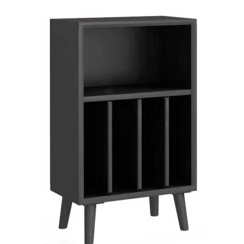 LP 보관함 턴테이블 목재 레코드 잡지 소파옆 수납장 40x48x83 - 상품 이미지