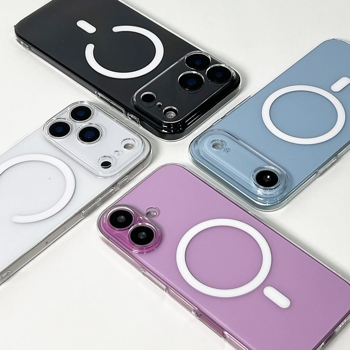 제로스킨 맥세이프 생폰 변색없는케이스 투명, 아이폰17