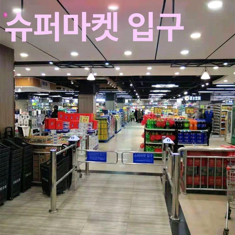 단방향 스윙 게이트 출입구 출입문 수동 개찰구 럭셔리 고급 스마트 6기둥 - 상세 이미지 5