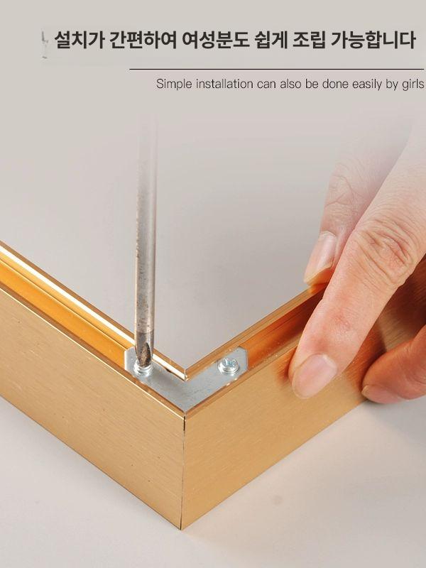유화 캔버스 액자 액자프레임 알루미늄 골드 틀 티크 색상 2.3cm 이하 두께 내경 00x00cm 화프레임 - 상세 이미지 3