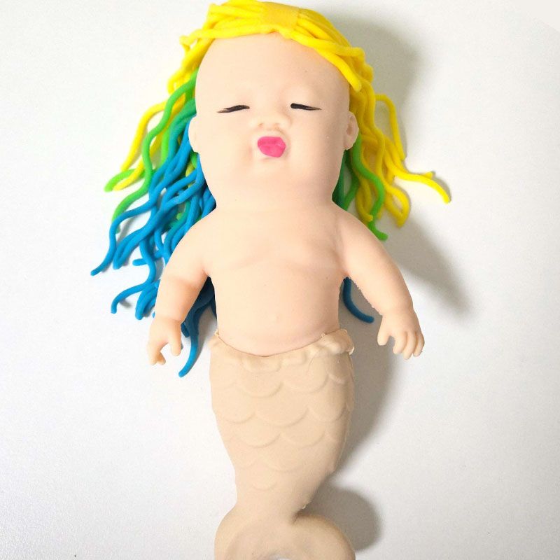 엽기 베이비 말랑이 스퀴시 모래 주물럭 스트레스볼 웃긴선물 힐링 촉감놀이 - 상세 이미지 4