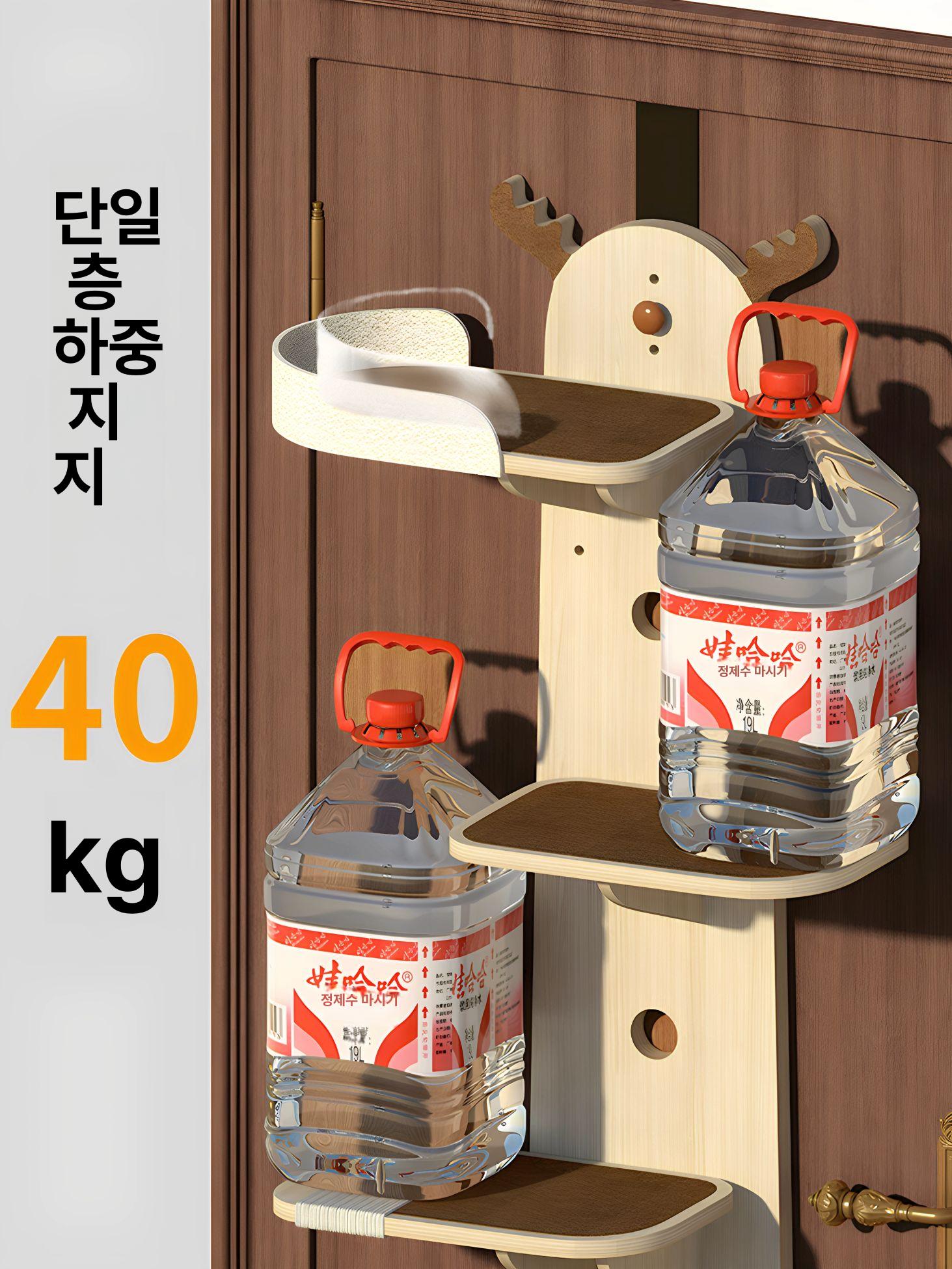 방 벽걸이 타워 모서리 캣워커 책장 코너책장 침실 북트리 수납선반 책꽂이 벽선반 문걸이사슴방수원목 - 상세 이미지 3