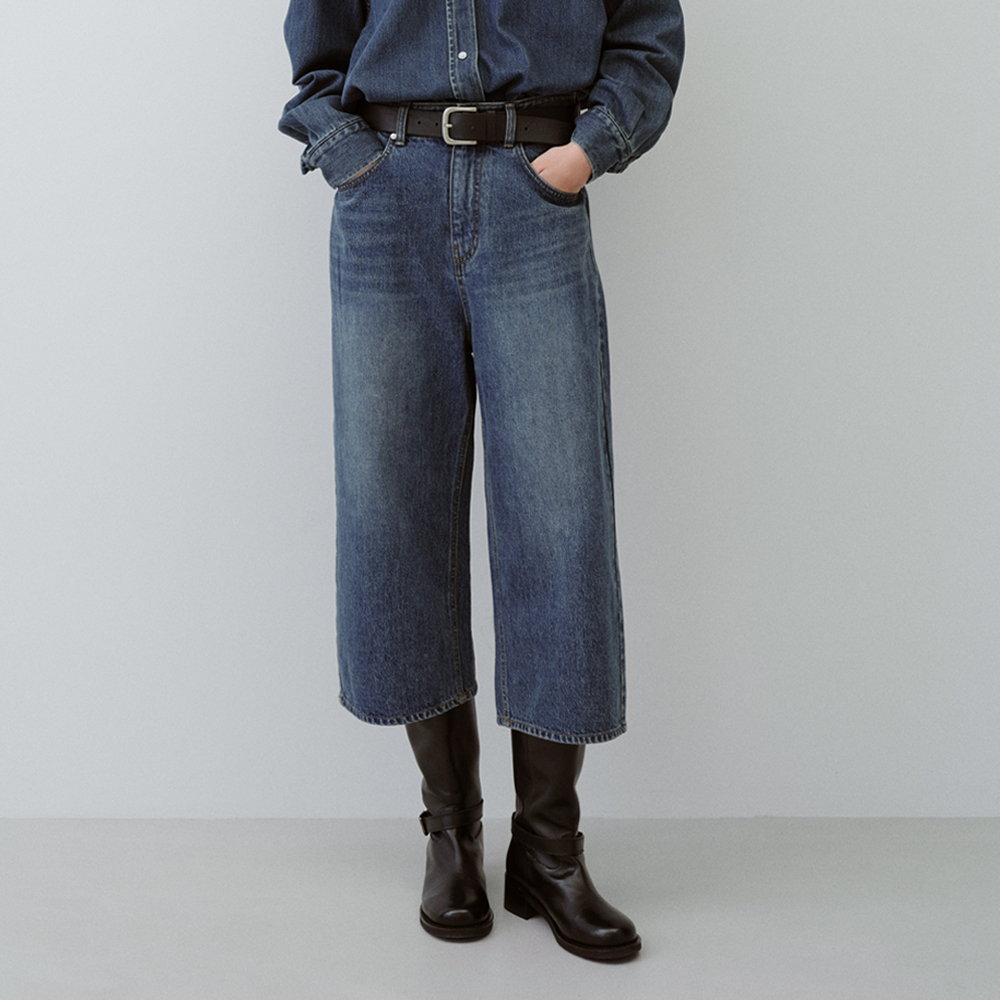 [블루브릭  Culotte denim (middle blue) - 상품 이미지
