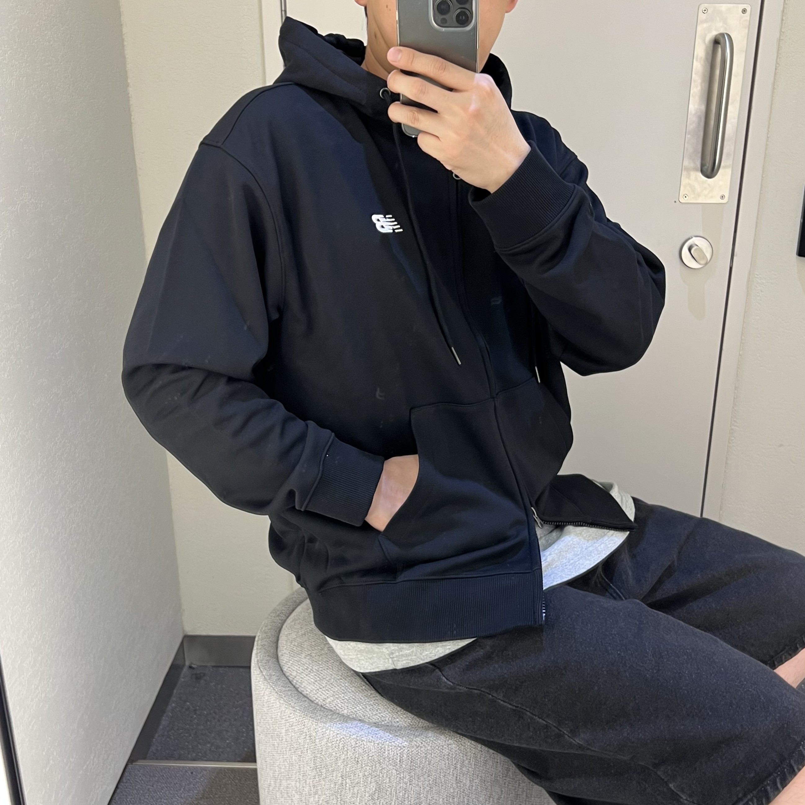 뉴발란스 후드집업 오버핏 투웨이 UNI 트랙 클럽 - 상품 이미지