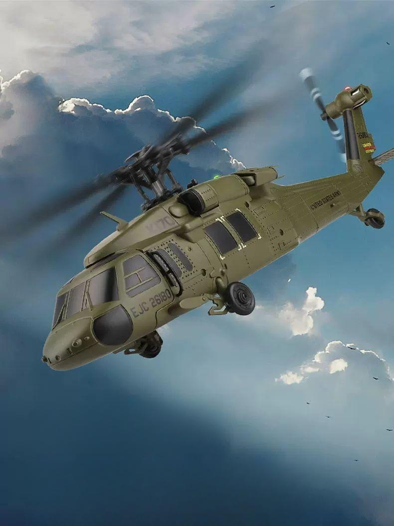 UH60 블랙호크 RC헬기 모델 헬리콥터 손에 무선조종비행기 K170 무브러시 원격 조종 헬리콥터 단일 배터리 무료 배송+리모컨 충전기 - 상품 이미지